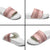 Pastel Pink Samoa Siapo Teuila Flowers Slide Sandals - Polynesian Pride