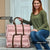 Pastel Pink Samoa Siapo Teuila Flowers Travel Bag - Polynesian Pride