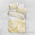 Polynesia White Sunday Bedding Set Plumeria Polynesian Tribal Gold Color - Polynesian Pride