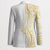 Polynesia White Sunday Blazer Plumeria Polynesian Tribal Gold Color - Polynesian Pride
