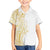 Polynesia White Sunday Family Matching Long Sleeve Bodycon Dress and Hawaiian Shirt Plumeria Polynesian Tribal Gold Color - Polynesian Pride