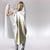 Polynesia White Sunday Hooded Blanket Plumeria Polynesian Tribal Gold Color - Polynesian Pride