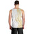 Polynesia White Sunday Men Tank Top Plumeria Polynesian Tribal Gold Color - Polynesian Pride
