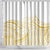 Polynesia White Sunday Shower Curtain Plumeria Polynesian Tribal Gold Color - Polynesian Pride