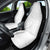 Polynesia White Sunday Car Seat Cover Plumeria Polynesian Tribal Grey Color - Polynesian Pride