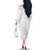 Polynesia White Sunday Family Matching Off The Shoulder Long Sleeve Dress and Hawaiian Shirt Plumeria Polynesian Tribal Grey Color - Polynesian Pride