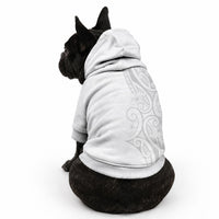 Polynesia White Sunday Pet Hoodie Plumeria Polynesian Tribal Grey Color LT14 - Polynesian Pride