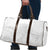Polynesia White Sunday Travel Bag Plumeria Polynesian Tribal Grey Color - Polynesian Pride