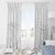 Polynesia White Sunday Window Curtain Plumeria Polynesian Tribal Grey Color - Polynesian Pride