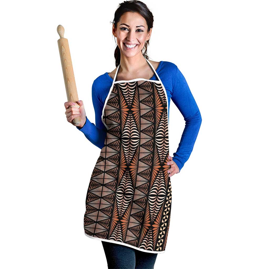 Malo e lelei Tonga Apron Tongan Ngatu Vintage Brown - Polynesian Pride