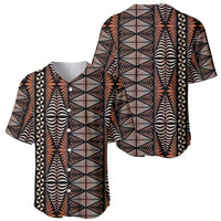 Malo e lelei Tonga Baseball Jersey Tongan Ngatu Vintage Brown - Polynesian Pride