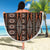 Malo e lelei Tonga Beach Blanket Tongan Ngatu Vintage Brown - Polynesian Pride