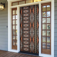 Malo e lelei Tonga Door Cover Tongan Ngatu Vintage Brown - Polynesian Pride