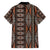 Malo e lelei Tonga Family Matching Long Sleeve Bodycon Dress and Hawaiian Shirt Tongan Ngatu Vintage Brown - Polynesian Pride