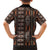 Malo e lelei Tonga Family Matching Short Sleeve Bodycon Dress and Hawaiian Shirt Tongan Ngatu Vintage Brown - Polynesian Pride