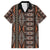 Malo e lelei Tonga Hawaiian Shirt Tongan Ngatu Vintage Brown - Polynesian Pride