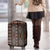 Malo e lelei Tonga Luggage Cover Tongan Ngatu Vintage Brown - Polynesian Pride