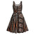Malo e lelei Tonga Midi Dress Tongan Ngatu Vintage Brown - Polynesian Pride