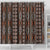 Malo e lelei Tonga Shower Curtain Tongan Ngatu Vintage Brown - Polynesian Pride