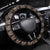 Malo e lelei Tonga Steering Wheel Cover Tongan Ngatu Vintage Brown - Polynesian Pride