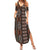 Malo e lelei Tonga Summer Maxi Dress Tongan Ngatu Vintage Brown - Polynesian Pride