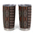 Malo e lelei Tonga Tumbler Cup Tongan Ngatu Vintage Brown - Polynesian Pride