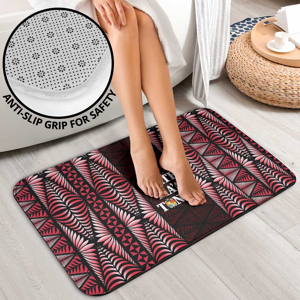 Tonga Rugby Bathroom Set 2025 Mate Maa Tonga Ngatu Motif - undefined