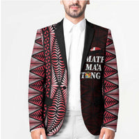 Tonga Rugby Personalised Blazer 2025 Mate Maa Tonga Ngatu Motif - Polynesian Pride