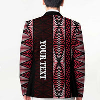 Tonga Rugby Personalised Blazer 2025 Mate Maa Tonga Ngatu Motif - Polynesian Pride