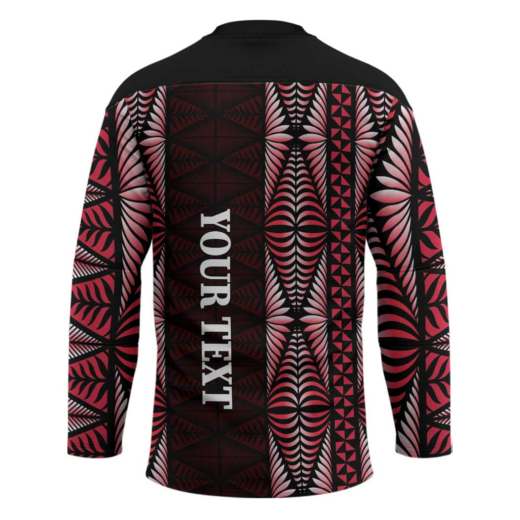 Tonga Rugby Personalised Hockey Jersey 2025 Mate Maa Tonga Ngatu Motif - Polynesian Pride