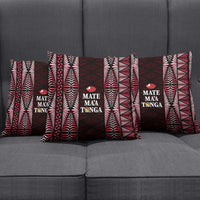 Tonga Rugby Pillow Cover 2025 Mate Maa Tonga Ngatu Motif - Polynesian Pride