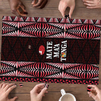 Tonga Rugby Puzzle 2025 Mate Maa Tonga Ngatu Motif - Polynesian Pride