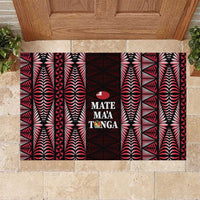 Tonga Rugby Rubber Doormat 2025 Mate Maa Tonga Ngatu Motif - Polynesian Pride