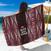 Tonga Rugby Sarong 2025 Mate Maa Tonga Ngatu Motif - Polynesian Pride