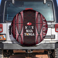 Tonga Rugby Spare Tire Cover 2025 Mate Maa Tonga Ngatu Motif - Polynesian Pride