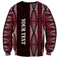 Tonga Rugby Personalised Sweatshirt 2025 Mate Maa Tonga Ngatu Motif - Polynesian Pride