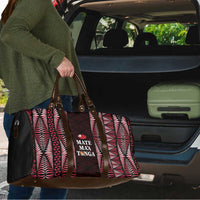 Tonga Rugby Travel Bag 2025 Mate Maa Tonga Ngatu Motif - Polynesian Pride