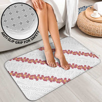 White Sunday Tonga Fakame Bathroom Set Tongan Ngatu Heilala Lei - Polynesian Pride