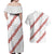 White Sunday Tonga Fakame Couples Matching Off Shoulder Maxi Dress and Hawaiian Shirt Tongan Ngatu Heilala Lei - Polynesian Pride