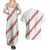 White Sunday Tonga Fakame Couples Matching Summer Maxi Dress and Hawaiian Shirt Tongan Ngatu Heilala Lei - Polynesian Pride