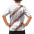 White Sunday Tonga Fakame Family Matching Long Sleeve Bodycon Dress and Hawaiian Shirt Tongan Ngatu Heilala Lei - Polynesian Pride