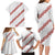 White Sunday Tonga Fakame Family Matching Long Sleeve Bodycon Dress and Hawaiian Shirt Tongan Ngatu Heilala Lei - Polynesian Pride