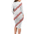 White Sunday Tonga Fakame Family Matching Long Sleeve Bodycon Dress and Hawaiian Shirt Tongan Ngatu Heilala Lei - Polynesian Pride