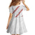 White Sunday Tonga Fakame Family Matching Off The Shoulder Long Sleeve Dress and Hawaiian Shirt Tongan Ngatu Heilala Lei - Polynesian Pride