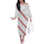 White Sunday Tonga Fakame Family Matching Off The Shoulder Long Sleeve Dress and Hawaiian Shirt Tongan Ngatu Heilala Lei - Polynesian Pride