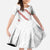 White Sunday Tonga Fakame Family Matching Short Sleeve Bodycon Dress and Hawaiian Shirt Tongan Ngatu Heilala Lei - Polynesian Pride