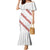 White Sunday Tonga Fakame Mermaid Dress Tongan Ngatu Heilala Lei - Polynesian Pride