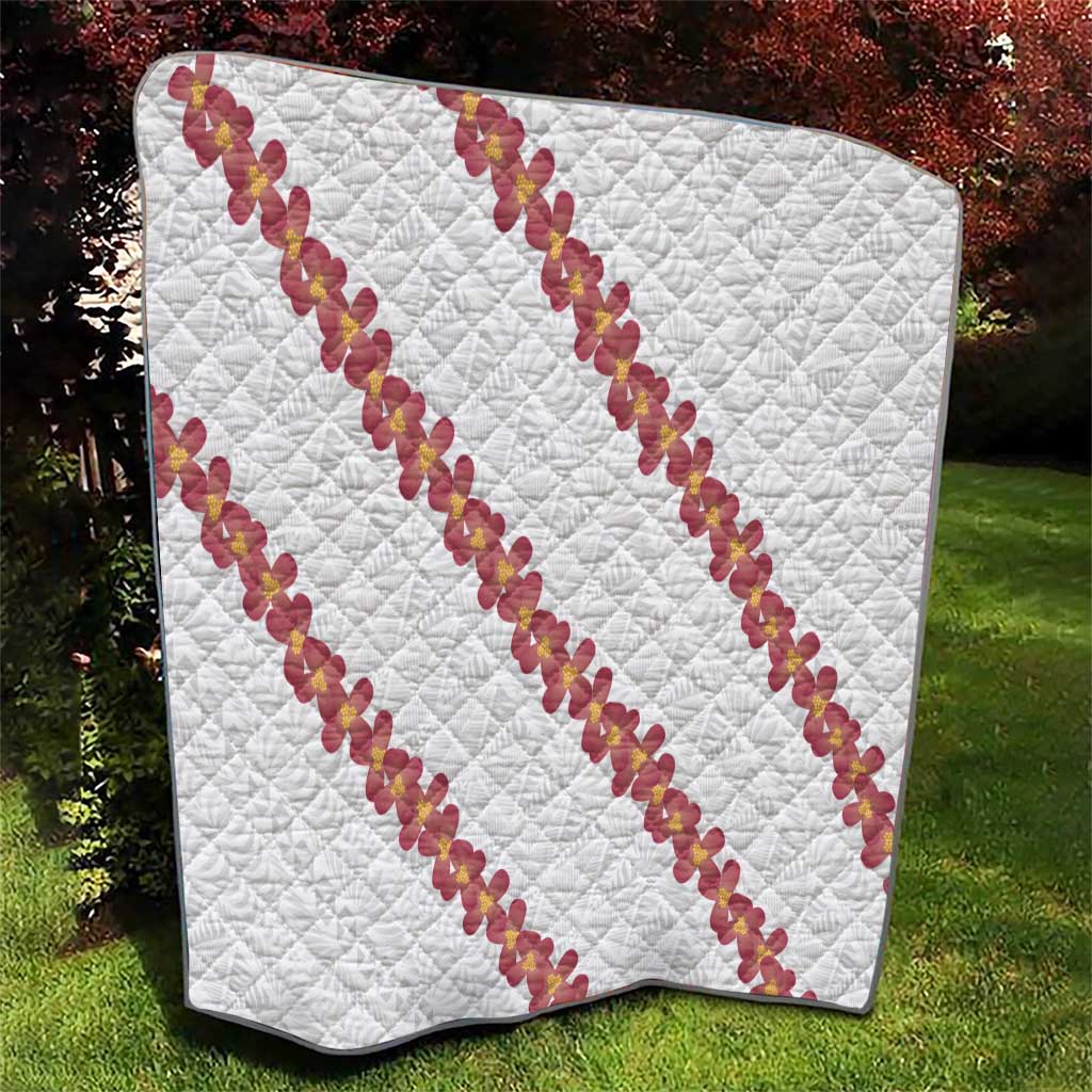 White Sunday Tonga Fakame Quilt Tongan Ngatu Heilala Lei - Polynesian Pride