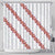 White Sunday Tonga Fakame Shower Curtain Tongan Ngatu Heilala Lei - Polynesian Pride