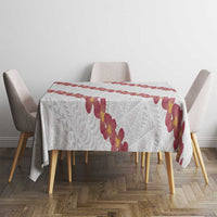 White Sunday Tonga Fakame Tablecloth Tongan Ngatu Heilala Lei - Polynesian Pride